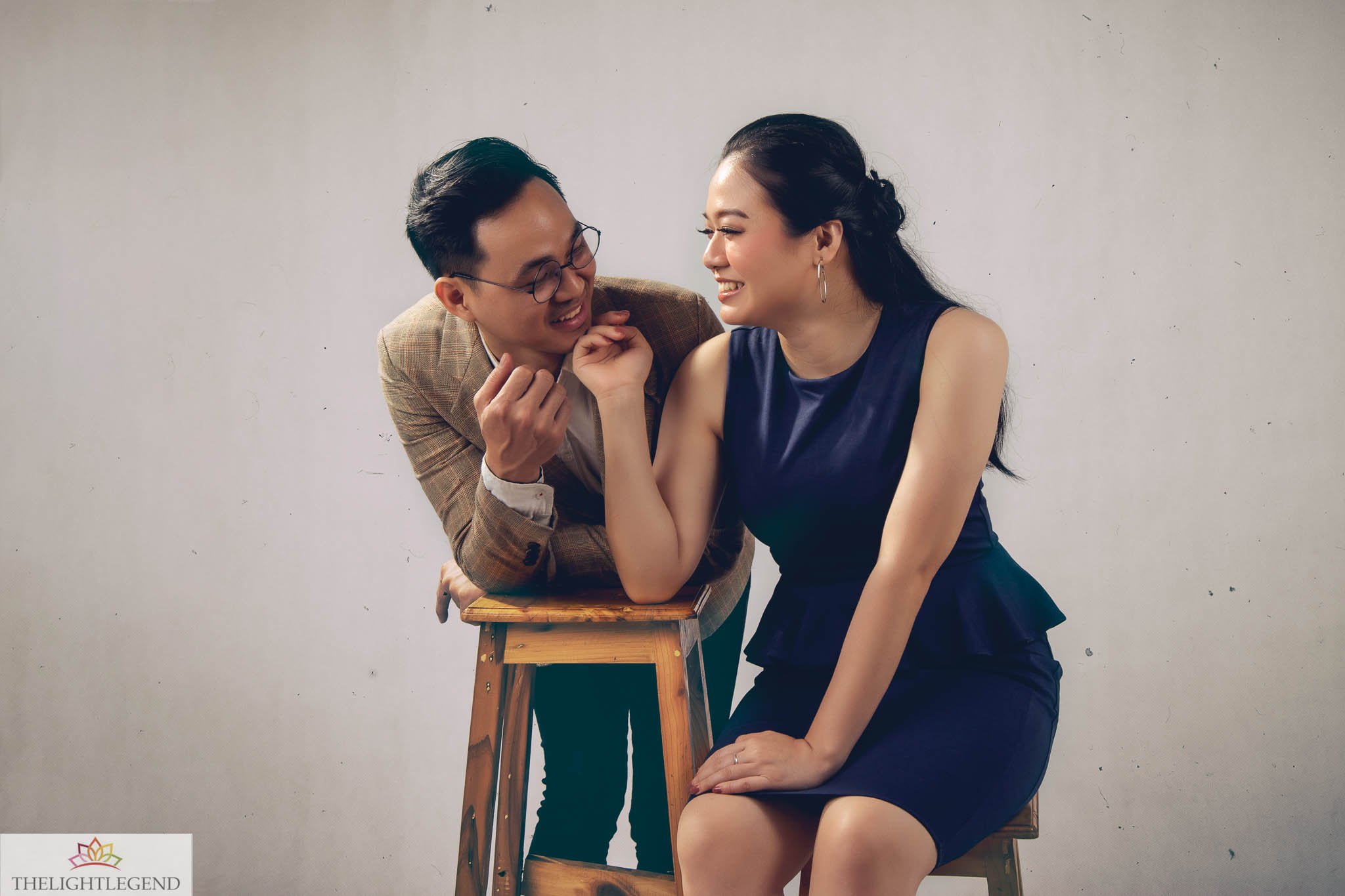 Marius and his Lovely In Studio Prewedding Portrait