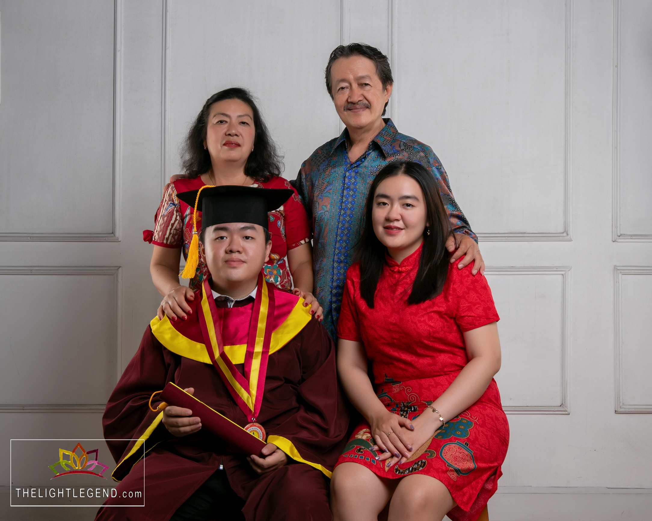 Patricia In Studio Family Graduation Portrait